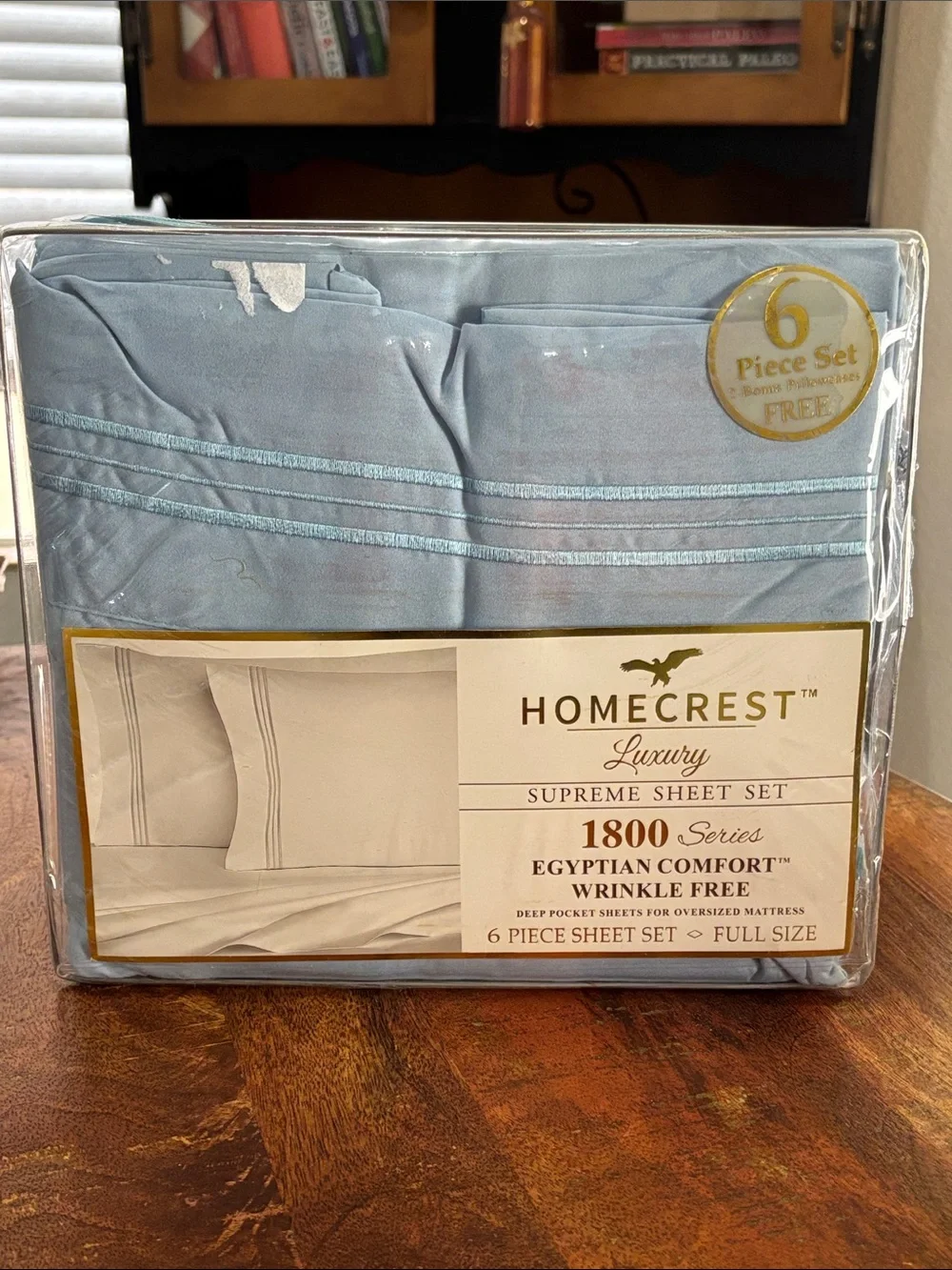 NWT Homecrest Luxury Supreme Sheet Set in Light Blue
